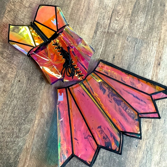 Dolls Kill Other - BEAUTIFUL translucent iridescent outfit!